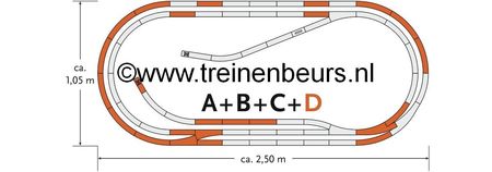 RO 61103 ROCO Geoline met bedding H0 Railset D NIEUW