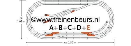 RO 61104 ROCO Geoline met bedding H0 Railset E NIEUW