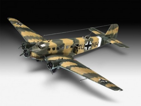 REVELL 03918 Vliegtuigen- Militair Junkers Ju52/3mg4e Transport 1:48