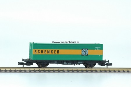 Fleischmann 8245.1G Container Containerwagon 40ft SCHENKER gebruikt goede staat