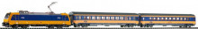 PIKO 59016 DIGITALE startset NS BR 185 startsetmet twee Intercity wagons, railovaal, trafo, SMARTcontrol