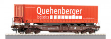 Roco 66975 OBB Draagwagon Quehenberger NIEUW uitloop