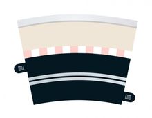 SCALEXTRIC 7017 SINGLE LANE RADIUS 3 CURVE 22.5° X 4