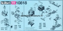 KIBRI 10818 U Onderdelen vor vraxchtauto's