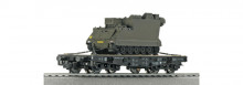 Roco 66389 NS Zwaarlast Beladen met patservoertuig M577 NIEUW uitloop