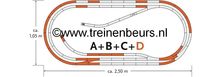RO 61103 ROCO Geoline met bedding H0 Railset D NIEUW