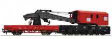 Roco 56240 DB Kraan Met lage bak, rood NIEUW uitloop