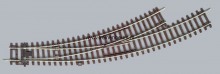 PIKO 55222 Gebogen wissel links R2/R3 handbediening NIEUW