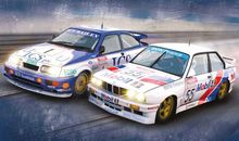 SCALEXTRIC 3693A T.C.L. TWIN PACK FORD SIERRA RS500 & BMW E30 L.D.