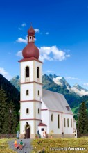 KIBRI 39770 H0 Kirche in Ramsau