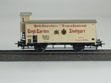 Märklin 4677 Bierwagon met remmershuis Cngl. Garten Stuttgart
