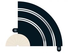 SCALEXTRIC 8201 RADIUS 1 HAIRPIN CURVE 90° X 2