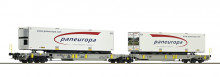 Roco 67394 DB Draagwagin Set van 2 PANEUROPA containers NIEUW uitloop