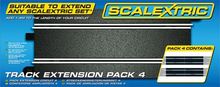 SCALEXTRIC 8526 TRACK EXTENSION PACK 4 4 X STANDARD STRAIGHTS