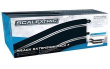 SCALEXTRIC 8556 TRACK EXT. PACK 7 4 X 350MM STR. 4 X RADIUS 3 CURVE 22.5°