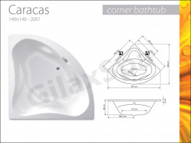 Cada de colt CARACAS 150x150cm
