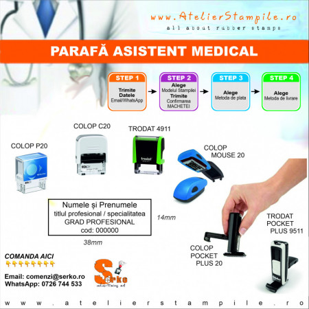 Stampila Parafa Asistent Medical