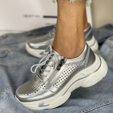 Pantofi Casual Belancia Argintii