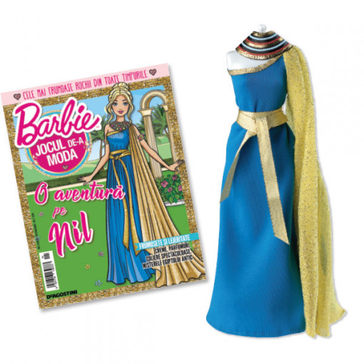Rochie stil Egiptul Antic - Ediția nr. 01 (Barbie, jocul de-a moda)