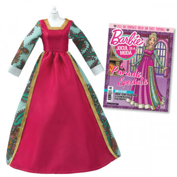 Rochie stil Evul Mediu - Ediția nr. 09 (Barbie, jocul de-a moda)