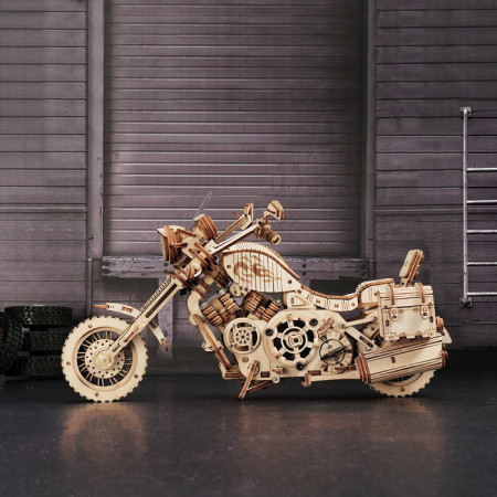 Puzzle 3D lemn Motocicleta chopper