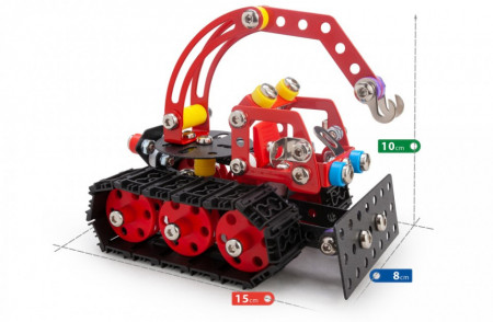 Set constructie Tractor de zapada Nordic, 215 piese dimensiuni