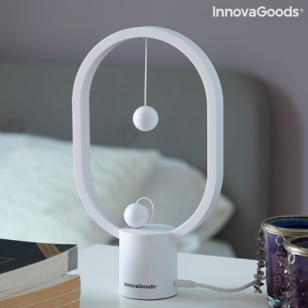 Lampa heng balance pe noptiera cu intrerupator bile magnetice