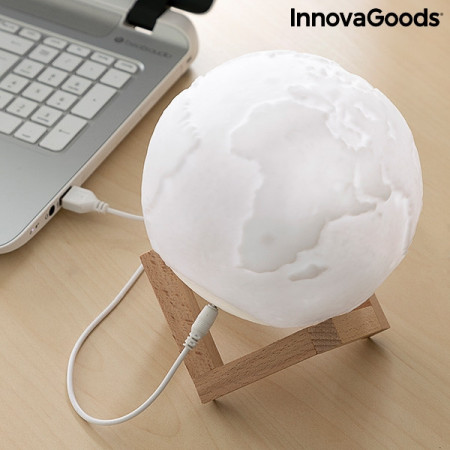 Lampa Glob Pamantesc 3D in culori pe birou