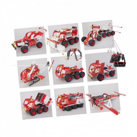 Set constructie Camion Premium 10 in 1 Pro, 1141 piese versiuni modele