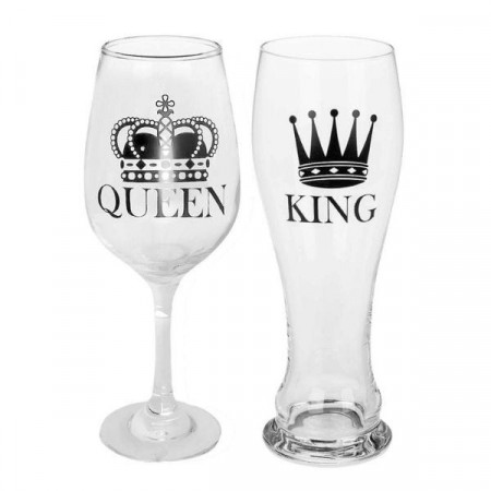 Set pahare King and Queen goale