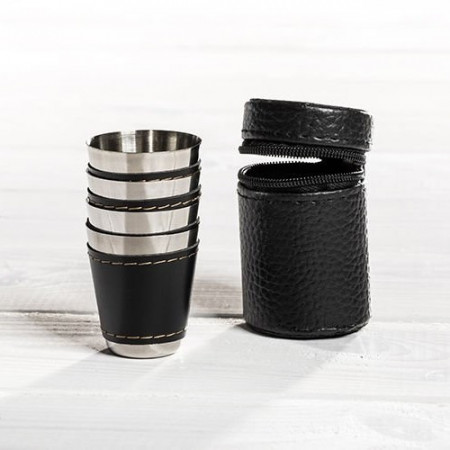Set 4 pahare shot cu etui 4