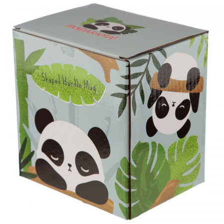 Cana cu panda pe toarta in cutie