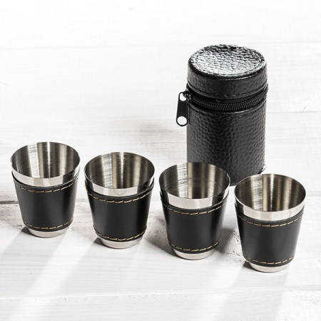 Set 4 pahare shot cu etui 3