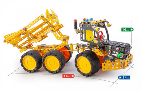 Set constructie Muck 7 in 1 Pro, 733 piese dimensiuni
