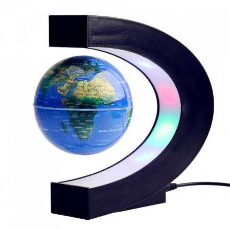 Glob magnetic cu iluminare care pluteste