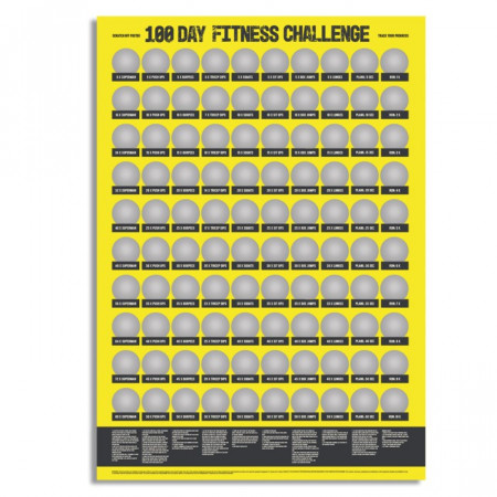 Poster razuibil 100 de zile de fitness nerazuit