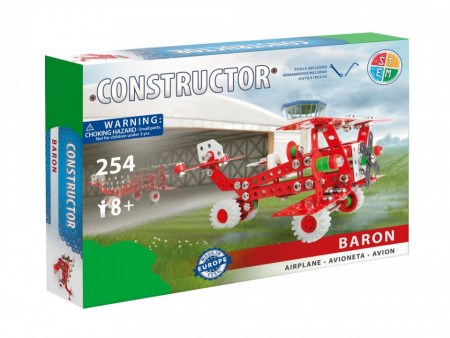 Set constructie Avion Baron, 254 piese in cutie