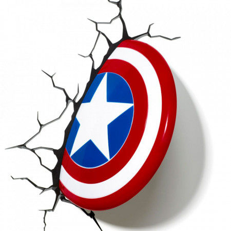 Lampa 3D Captain America Shield
