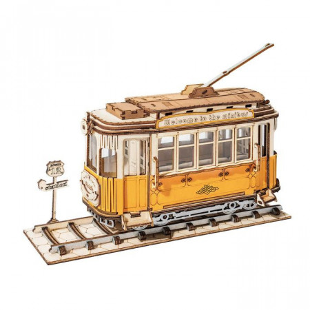 Puzzle 3D lemn Tramvai
