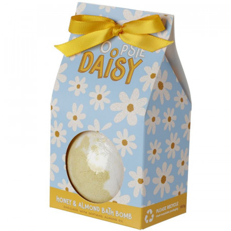 Bila efervescenta pentru baie XXL Oopsie Daisy cu miere si migdale in cutie cadou