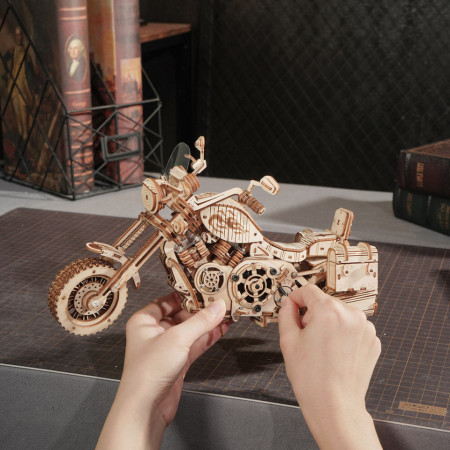 Puzzle 3D lemn asamblare Motocicleta 