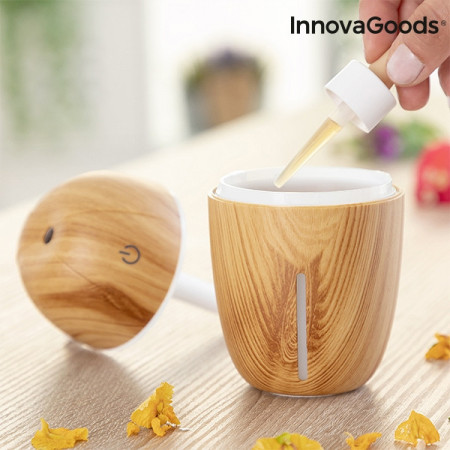 umidificator si difuzor de aromaterapie lemn natural 2