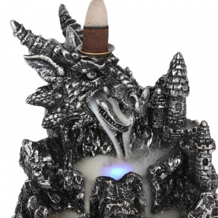 vas aromaterapie cascada de fum dragon argintiu 2
