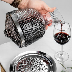 Decantor bauturi rotativ toarna vin in pahar