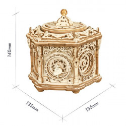 Puzzle 3D lemn Cutie muzicala Gradina secreta dimensiuni