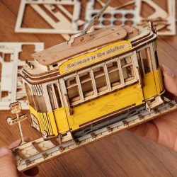 Puzzle 3D lemn Tramvai 2