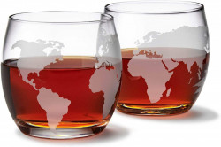 Set cadou 2 pahare Glob cu whiskey