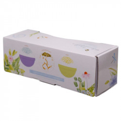 cutie cadou 3 bile efervescente pentru baie XXL Floral 