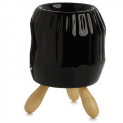 Vas aromaterapie Negru 3 picioare