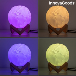 Lampa Glob Pamantesc 3D multicolora